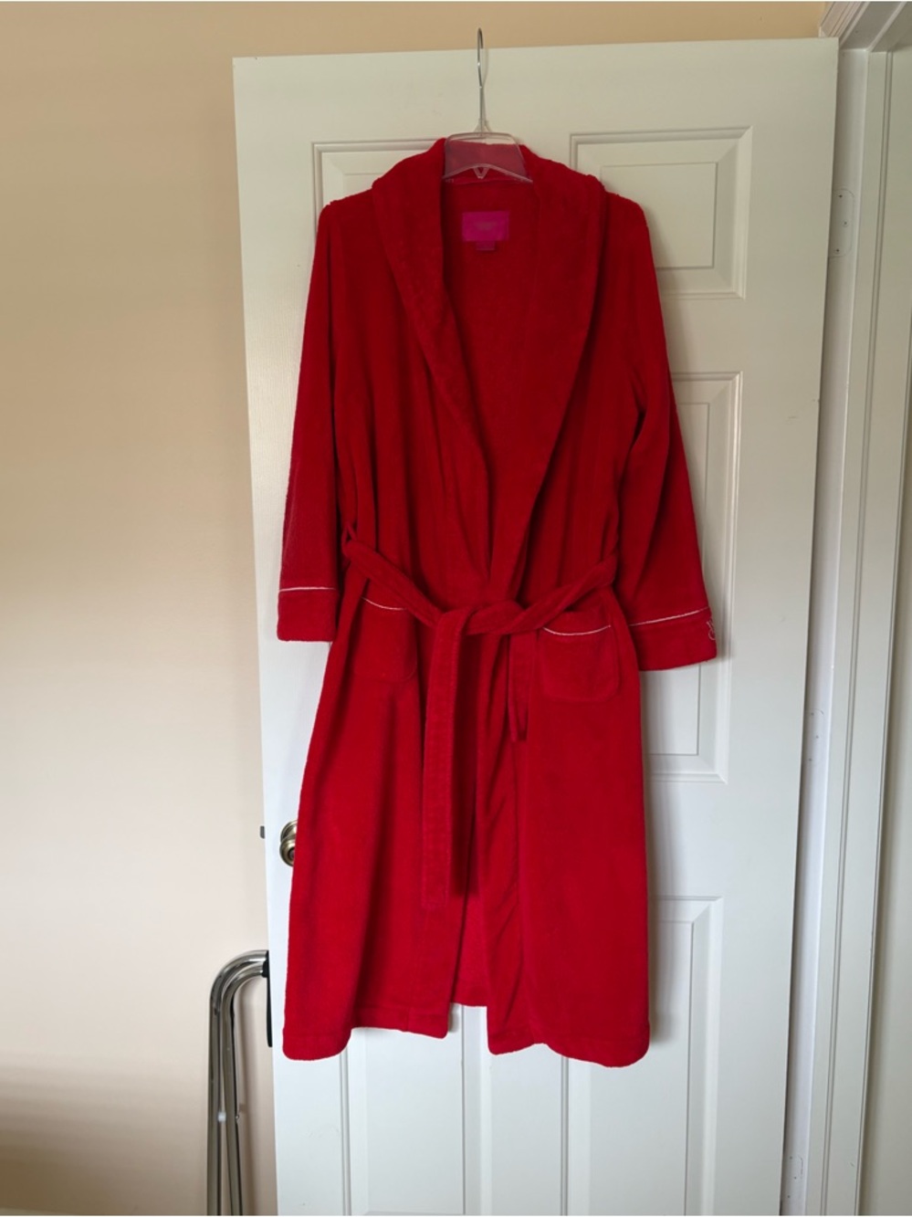 Victoria's Secret Red Plush Robe with Belt